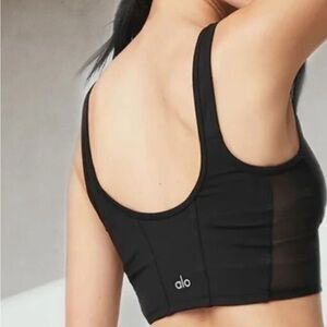 ALO mesh corset crop/sports bra